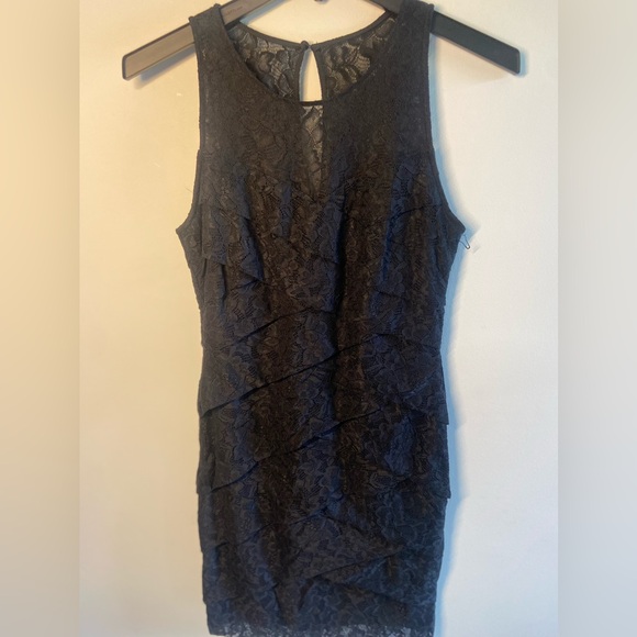 White House Black Market Black Lace Dress - Picture 1 of 7